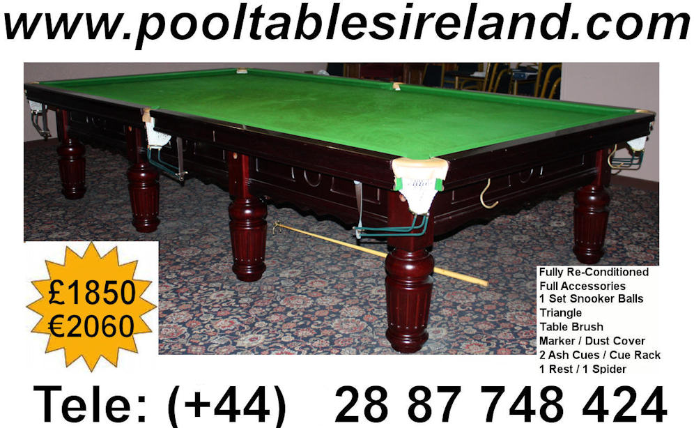 Snooker Table Reconditioned